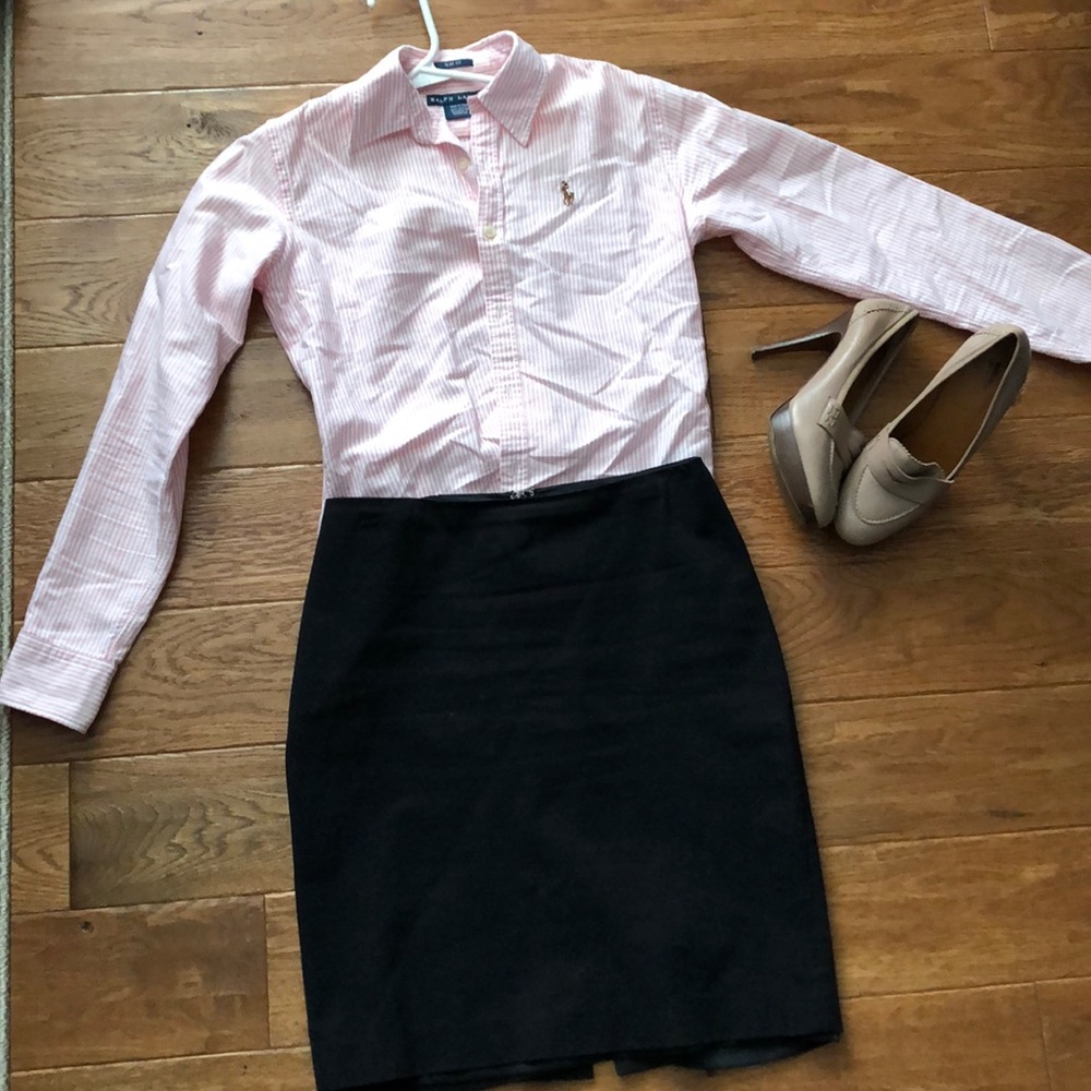 Talbots Black Pencil Skirt